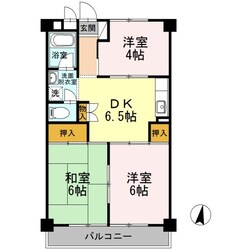 長瀬第一マンションの物件間取画像